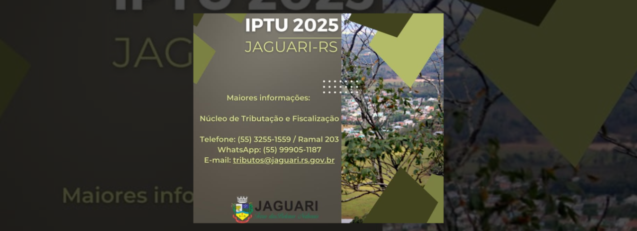 CALENDÁRIO DE PAGAMENTO DE TRIBUTOS MUNICIPAIS 2025