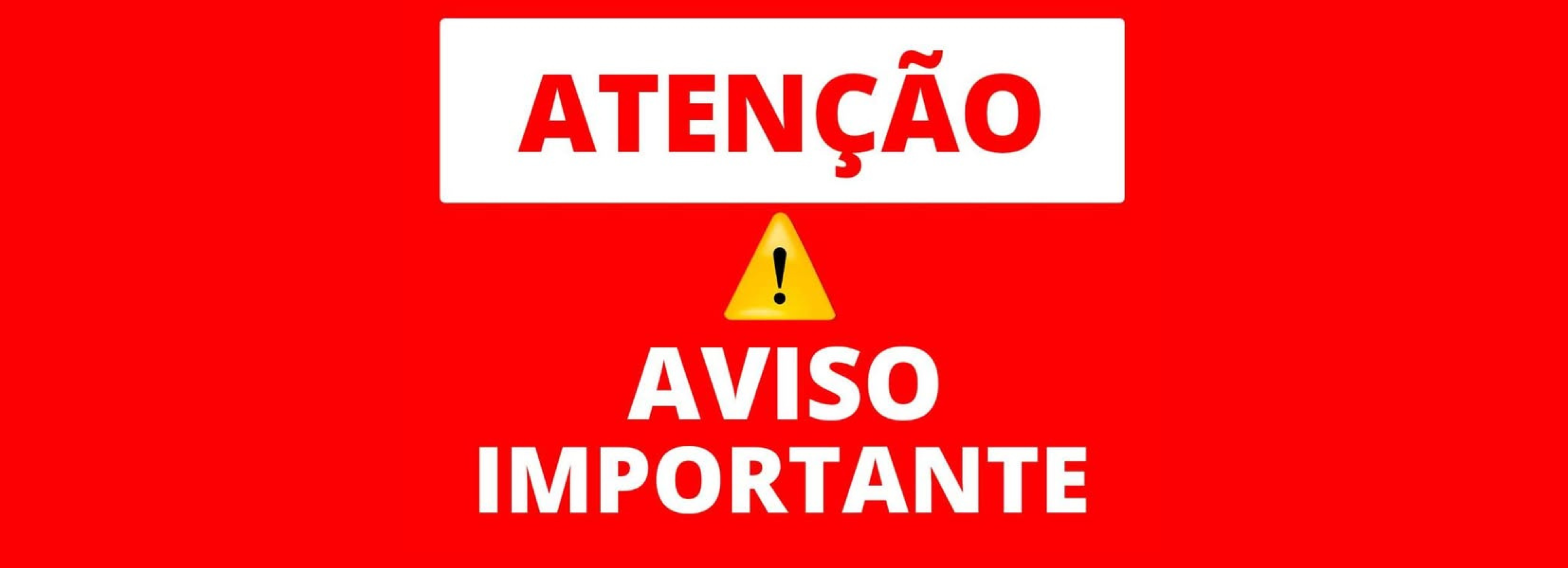 COMUNICADO IMPORTANTE: CADASTRO ÚNICO FORA DE SERVIÇO TEMPORARIAMENTE