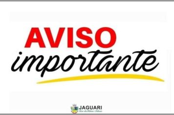 COMUNICADO IMPORTANTE
