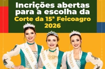  Estão abertas as inscrições para a escolha da Corte da 15ª FEICOAGRO!
