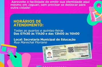 EMISSÃO DE IDENTIDADES EM JAGUARI