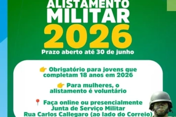 ALISTAMENTO MILITAR 2026: PRAZO SEGUE ABERTO EM JAGUARI 