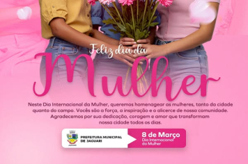 PARABÉNS A TODAS AS MULHERES