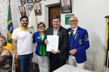 GOVERNADOR DO LIONS CLUBE VISITA JAGUARI