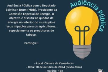 JAGUARI VAI DEBATER AS QUEDAS DE ENERGIA NO INTERIOR