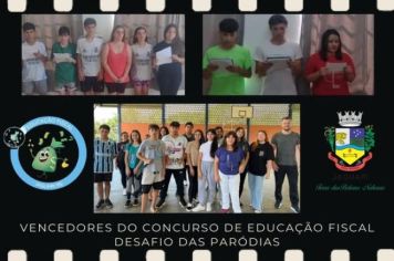 VENCEDORES DO CONCURSO DE EDUCAÇÃO FISCAL - DESAFIO DAS PARÓDIAS
