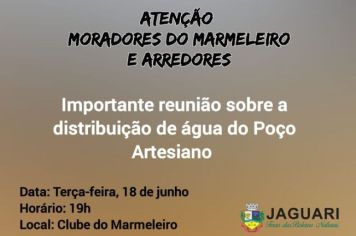 COMUNICADO AOS MORADORES DO MARMELEIRO E ARREDORES 