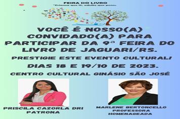 PROGRAMAÇÃO FEIRA DO LIVRO DE JAGUARI
