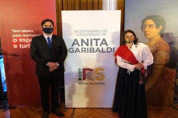 Bicentenário de Anita Garibaldi | Vice-Prefeito Lucas Cattelan representa Jaguari em evento no Palácio Piratini