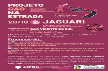 PROJETO CAO NA ESTRADA CHEGA A JAGUARI