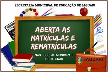 ATENÇÃO PAIS E RESPONSÁVEIS, PARA A DATA DAS MATRÍCULAS E REMATRÍCULAS