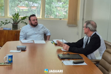 PREFEITO IGOR TAMBARA E VICE-PREFEITA ELENICE CATTELAN RECEBEM VISITA DO EX-PREFEITO ANTÔNIO MARCONDES RUFFO