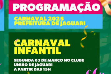 CARNAVAL INFANTIL DE JAGUARI 2025 – A FESTA DA CRIANÇADA