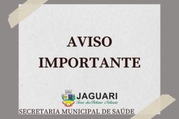 ATENÇÃO: ATENDIMENTO REDUZIDO NAS UNIDADES DE SAÚDE AMANHÃ DIA 15 DE JANEIRO
