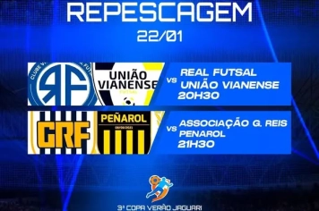 COMEÇA A FASE DE REPESCAGEM DA COPA VERÃO JAGUARI DE FUTSAL 2026