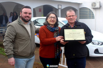 LIONS CLUBE DE JAGUARI DOA VEÍCULO ZERO QUILÔMETRO PARA A SECRETARIA MUNICIPAL DE SAÚDE