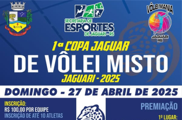 FOI AQUI QUE PEDIRAM ESPORTES? VEM AÍ A 1ª COPA JAGUAR DE VÔLEI MISTO