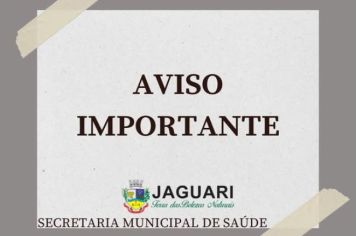 ATENÇÃO: ATENDIMENTO REDUZIDO NAS UNIDADES DE SAÚDE NO DIA 15 DE JANEIRO