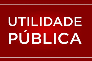 AVISO DE UTLIDADE PÚBLICA