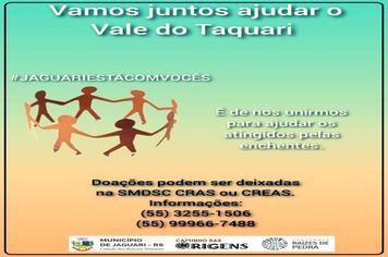 VAMOS JUNTOS AJUDAR O VALE DO TAQUARI