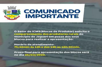 COMUNICADO IMPORTANTE