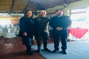 VICE-PREFEITO LUCAS CATTELAN PARTICIPA DA POSSE DO GENERAL ROCHA LIMA