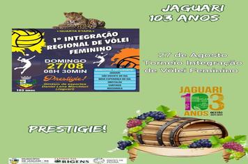DOMINGO DE MUITO VÔLEI EM JAGUARI