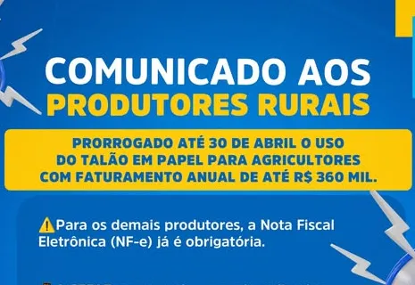 COMUNICADO AOS PRODUTORES RURAIS DE JAGUARI
