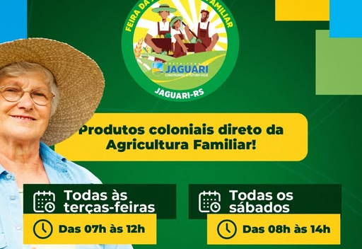 NESTA TERÇA-FEIRA, DIA 08, TEM FEIRA DO AGRICULTOR EM JAGUARI