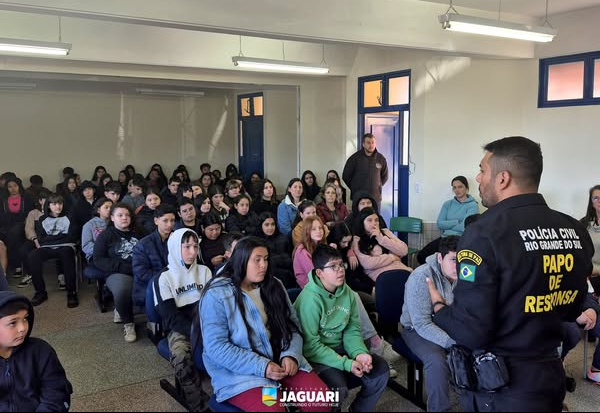 PROGRAMA “PAPO DE RESPONSA” NAS ESCOLAS DE JAGUARI 