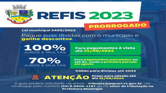 ÚLTIMOS DIAS DO REFIS 2023