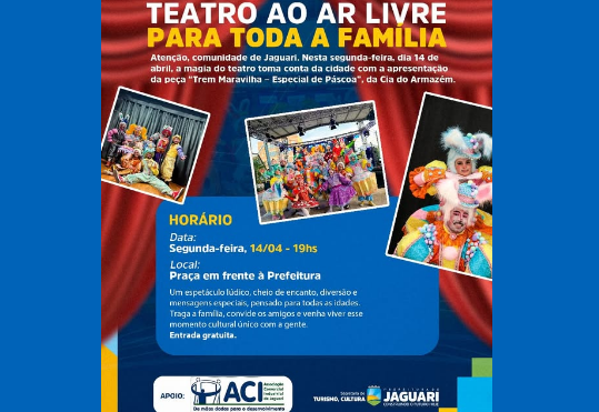 TEATRO AO AR LIVRE PARA TODA A FAMÍLIA