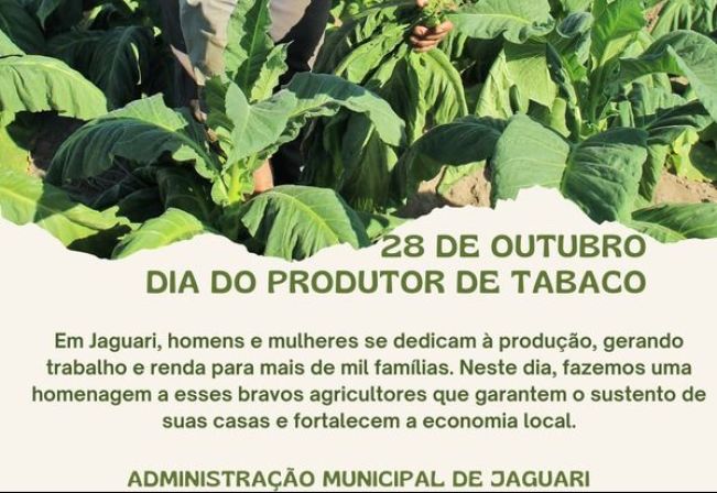 DIA DO PRODUTOR DE TABACO