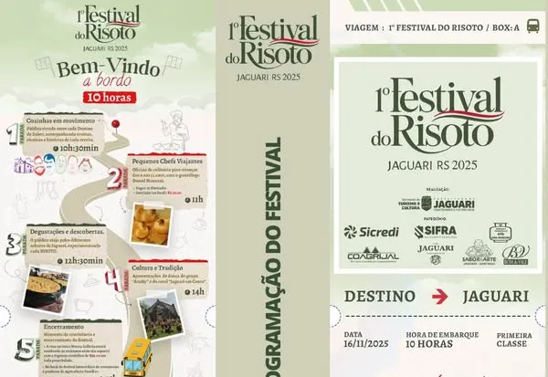 JAGUARI REALIZA O 1º FESTIVAL DO RISOTO COM EXPERIÊNCIAS GASTRONÔMICAS, CULTURA E TURISMO