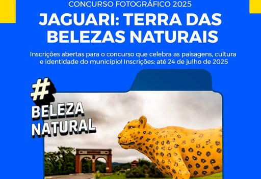 CONCURSO FOTOGRÁFICO JAGUARI 2025