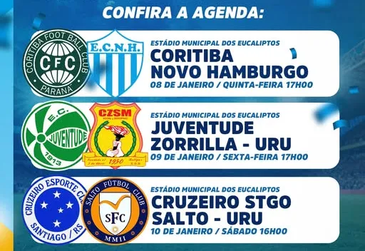 JAGUARI RECEBE JOGOS DA COPA SANTIAGO DE FUTEBOL JUVENIL 2026