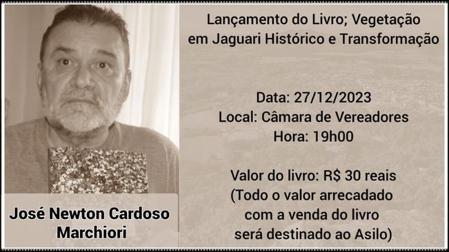 NESTA QUARTA-FEIRA TEM LANÇAMENTO DO LIVRO SOBRE JAGUARI