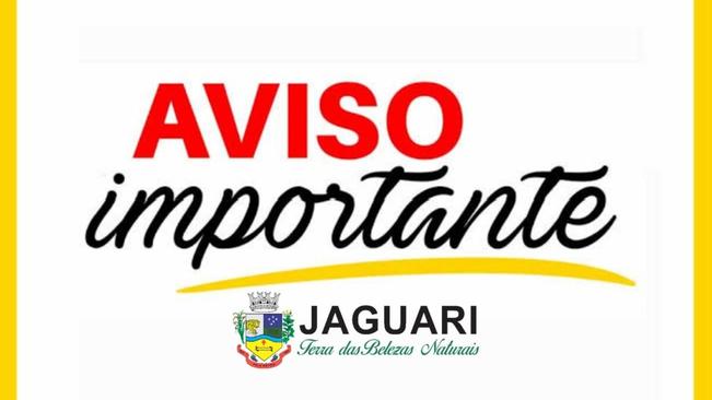 COMUNICADO IMPORTANTE PARA OS PRODUTORES RURAIS DE JAGUARI