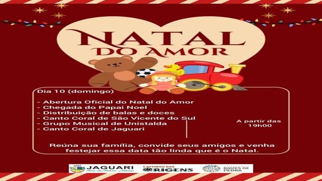 DOMINGO INICIA O NATAL DO AMOR DE JAGUARI