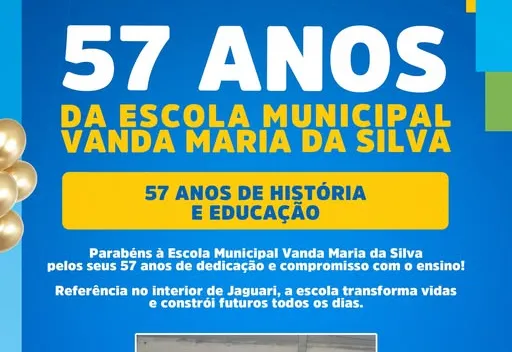 57 ANOS DE HISTÓRIA E EDUCAÇÃO 