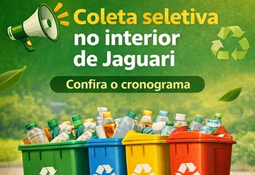COMUNICADO — CRONOGRAMA DA COLETA SELETIVA NO INTERIOR