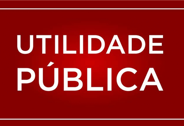 AVISO DE UTLIDADE PÚBLICA