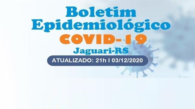 Comitê Estratégico de saúde de jaguari para enfrentamento do coronavírus divulga novo boletim nº 181