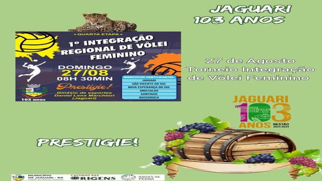 DOMINGO DE MUITO VÔLEI EM JAGUARI