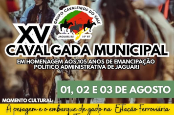 VEM AÍ A XV CAVALGADA MUNICIPAL DE JAGUARI