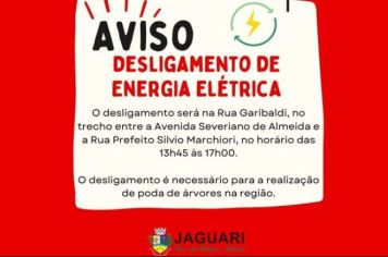 AVISO DE DESLIGAMENTO DE ENERGIA ELÉTRICA