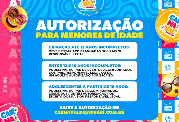 ATENÇÃO, FOLIÕES MENORES DE IDADE