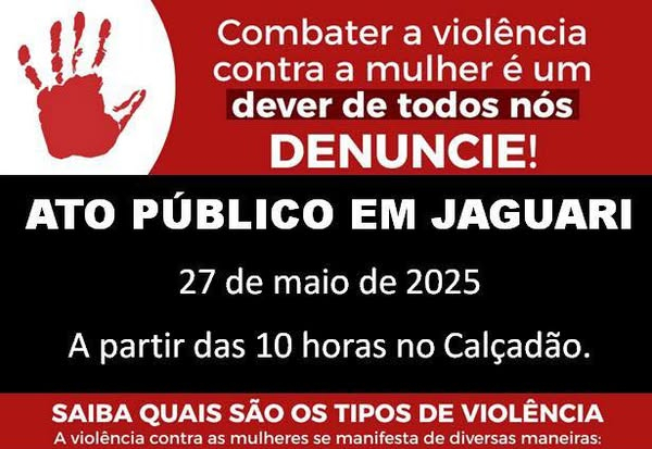 ATO PÚBLICO EM JAGUARI REFORÇARÁ O COMBATE À VIOLÊNCIA CONTRA A MULHER 
