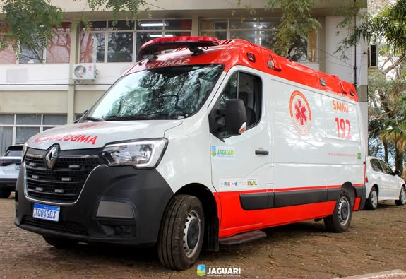 MAIS UMA ENTREGA PARA A SAÚDE DE JAGUARI: NOVA AMBULÂNCIA PARA O SERVIÇO SALVAR SAMU