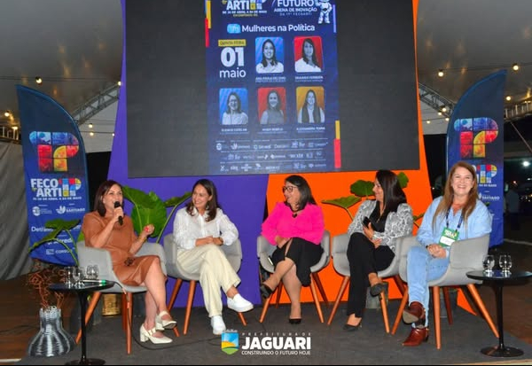 VICE- PREFEITA ELENICE CATTELAN REPRESENTA JAGUARI NO PAINEL “MULHERES NA POLÍTICA” DA FECOARTI